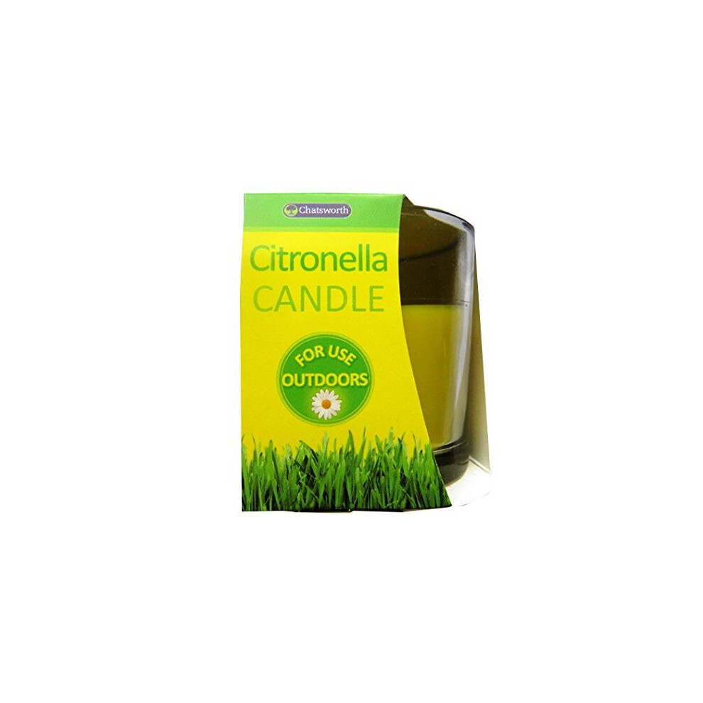 Citronella Candle in Glass jar outdoor use