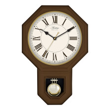 ACCTIM 28316 Woodstock Dark Wood Effect Pendulum Wall Clock