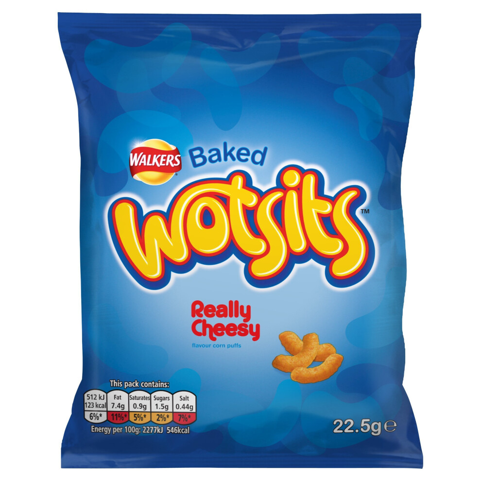 Walkers Wotsits Really Cheesy Snacks, 22.5 g (Pack of 32)