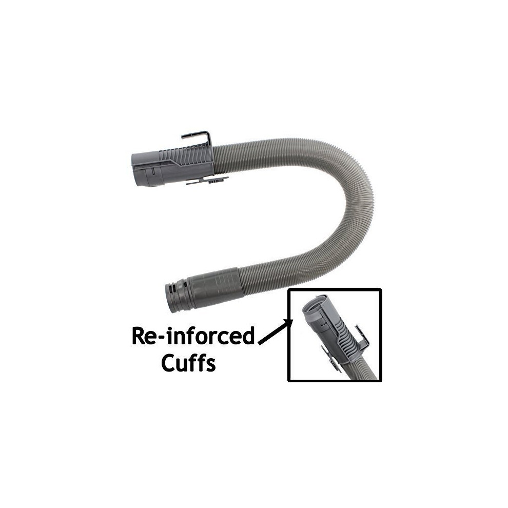 SPARES2GO Reinforced Hose for Dyson DC14 Vacuum Cleaners (4m, Grey / Steel)