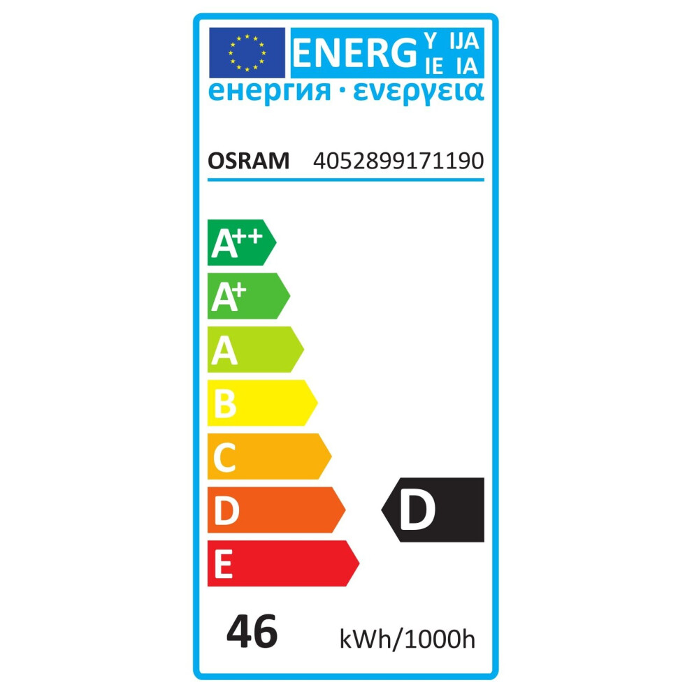 Osram Classic R63 Halogen-Lamp, Warm White, E27, 46 W, Pack of 2