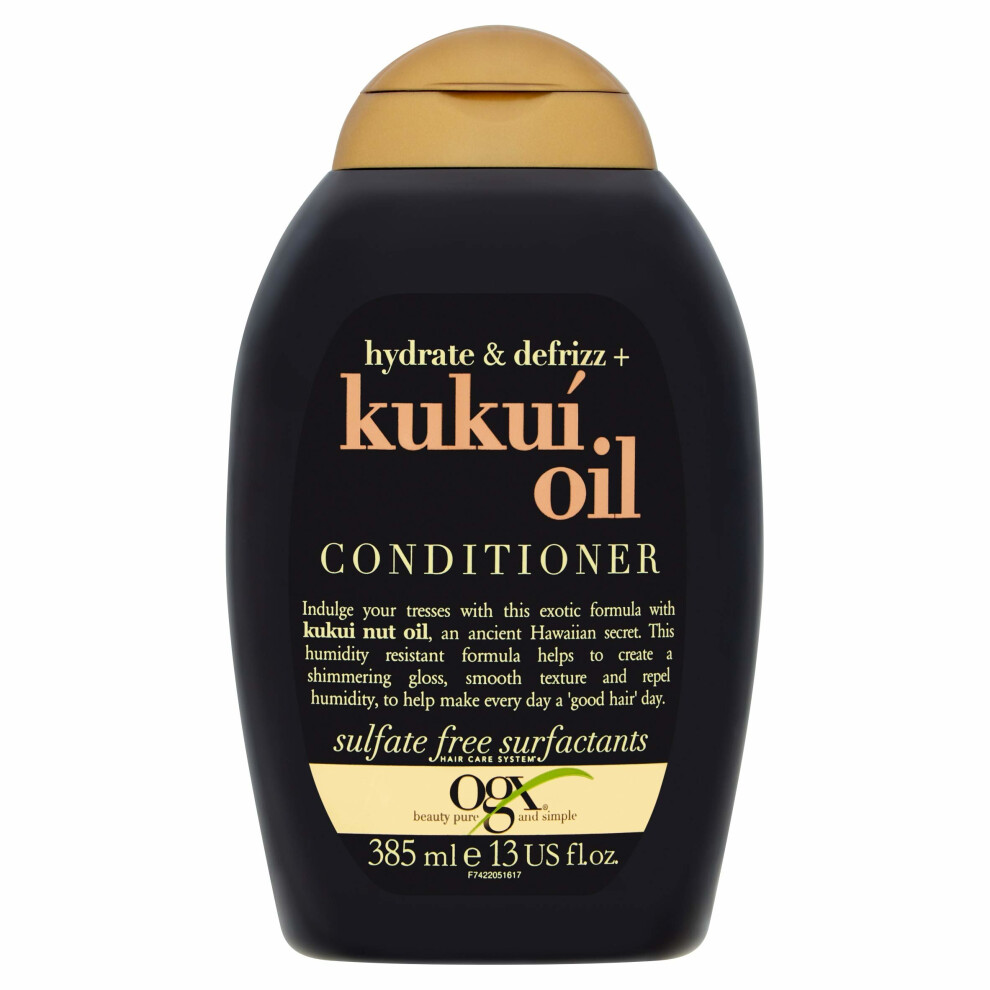 OGX Hydrate & Defrizz Kukui Oil Conditioner 385ml