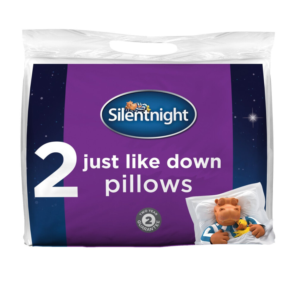 Silentnight Just Like Down Microfibre Pillow - 2 Pack