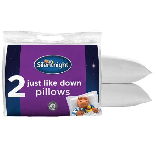 Silentnight Silentnight Just Like Down Microfibre Pillow - 2 Pack 1