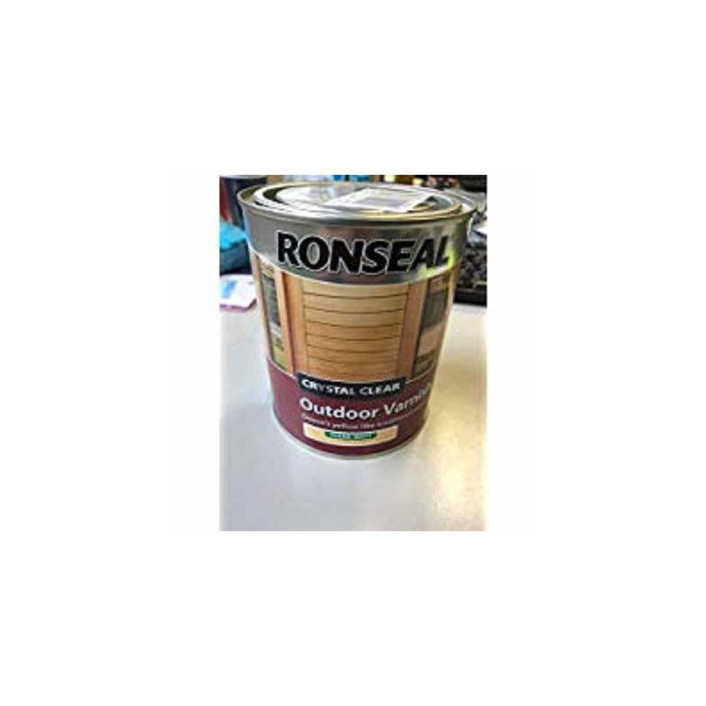 Ronseal CCODVM750 750 ml Crystal Outdoor Matt Finish Varnish - clear