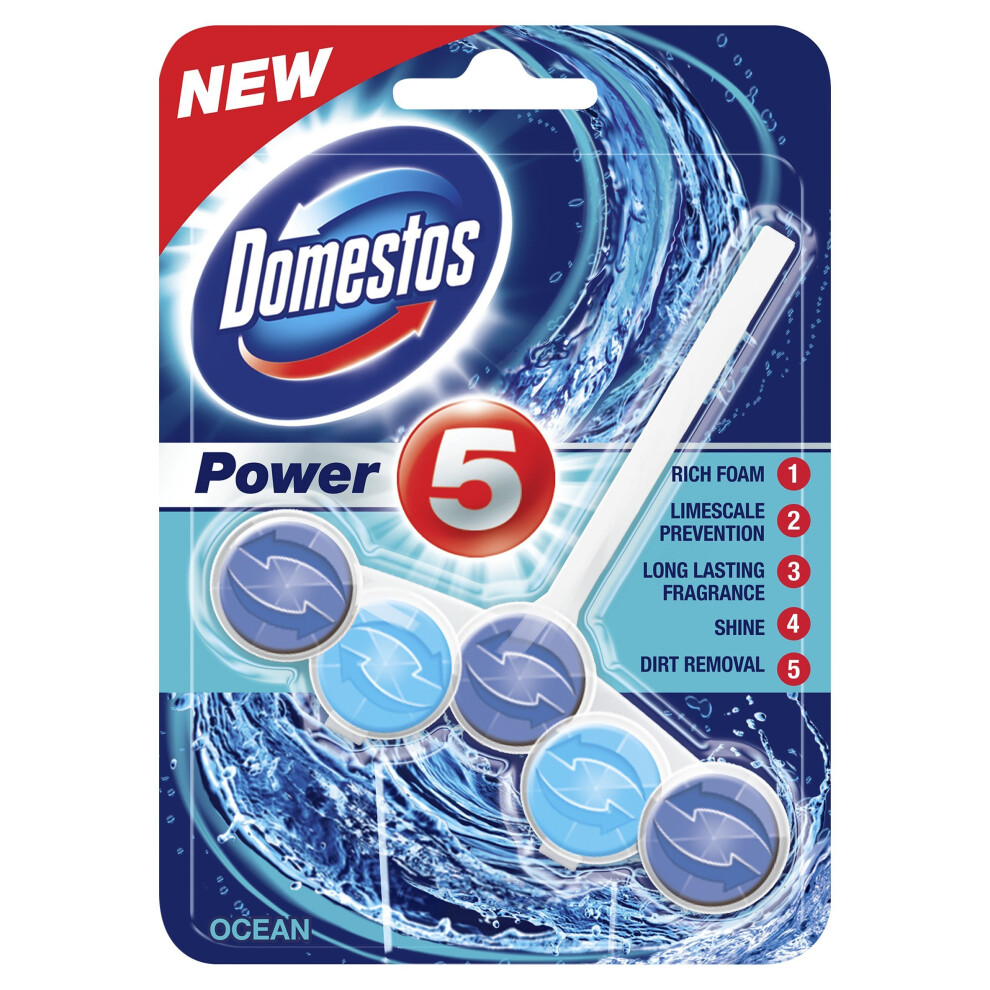 Domestos Power 5 Rim Block Ocean 55 g