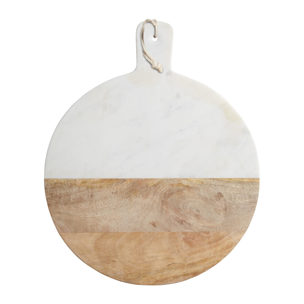 Gourmet Prep & Serve Wood & Marble Paddle Board