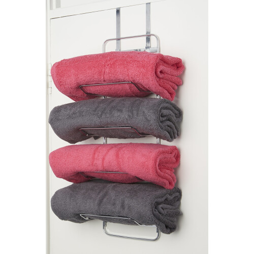 Croydex Croydex Chrome Hook Over Multiple Towel Rack, 5 Year Rust Free Guarantee 1