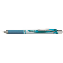 Pentel EnerGel BL77 Gel Ink Rollerball Pen/Click Pen - 0.35 mm, Pack of 1 light blue