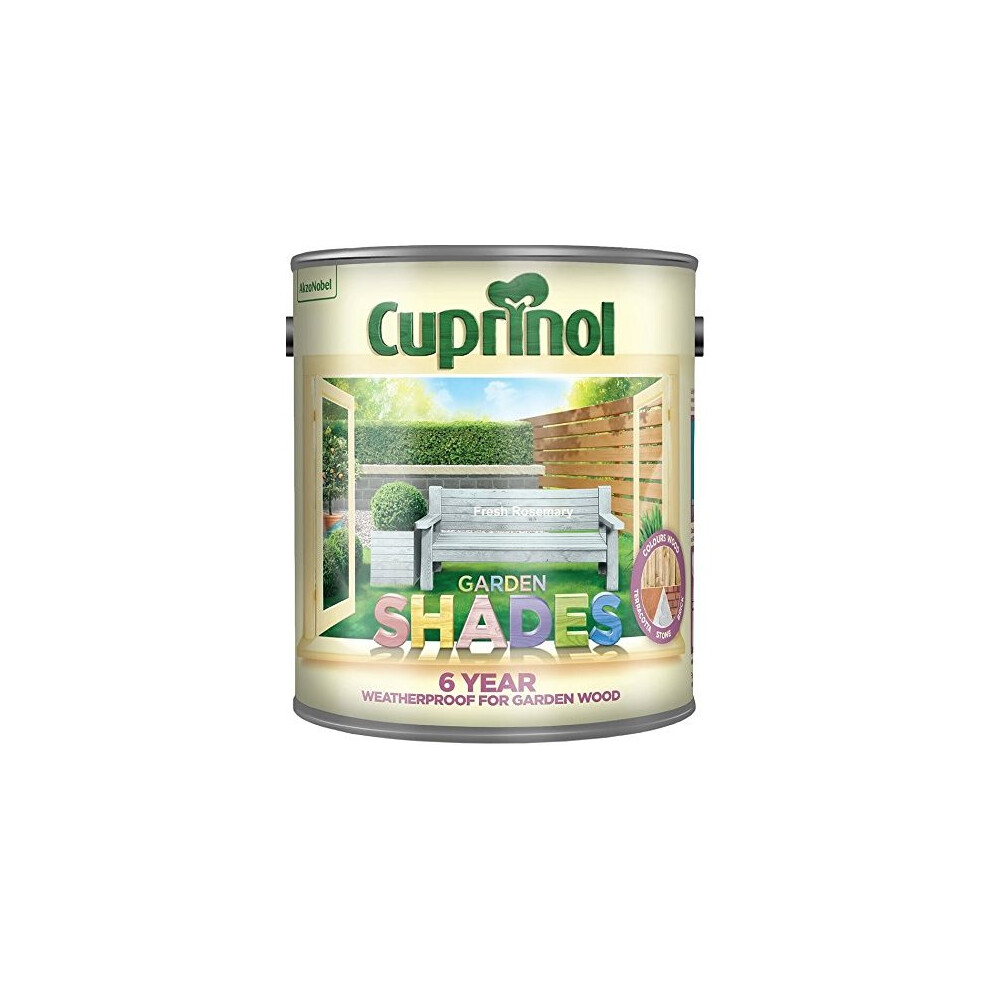 Cuprinol CUPGSFR25L 2.5 Litre Garden Shades Paint - Fresh Rosemary