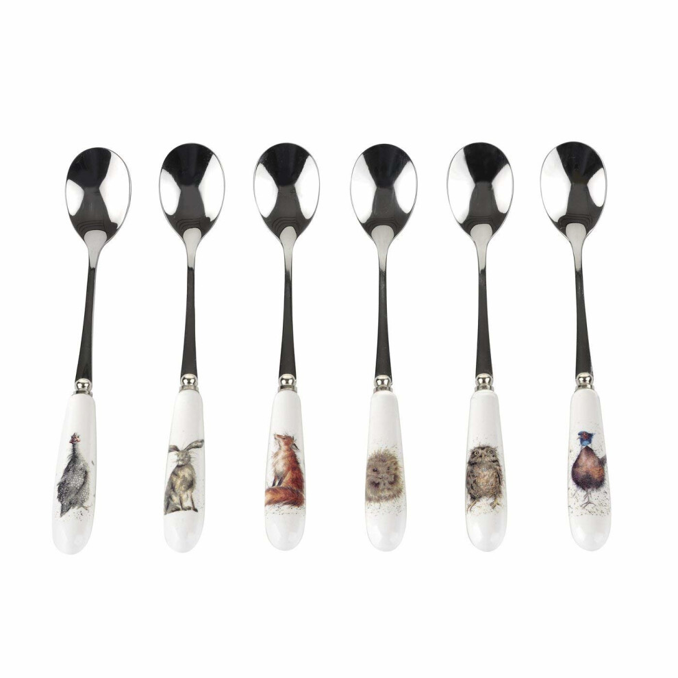 Wrendale By Royal Worcester Tea Spoons, Set Of 6