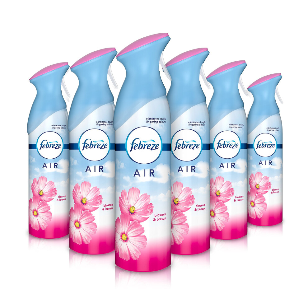 FEBREZE Air Effects Air Freshener Spray Blossom and Breeze 300 ml (Pack of 6)