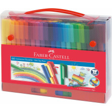 Faber-Castell Connector Fibre Tip Pen Case Box (Pack of 60)