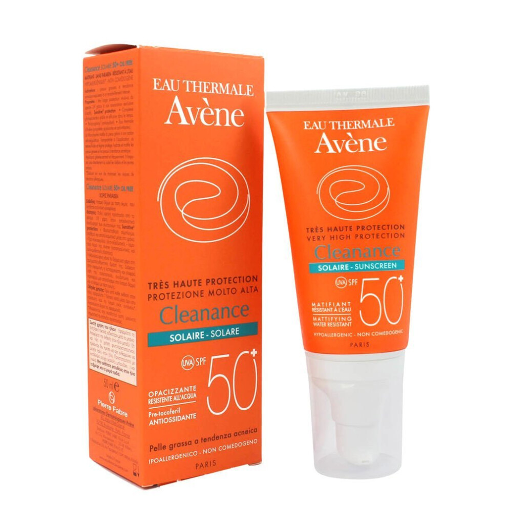 AvÃ¨ne Cleanance Sun Care SPF 50+ 50ml