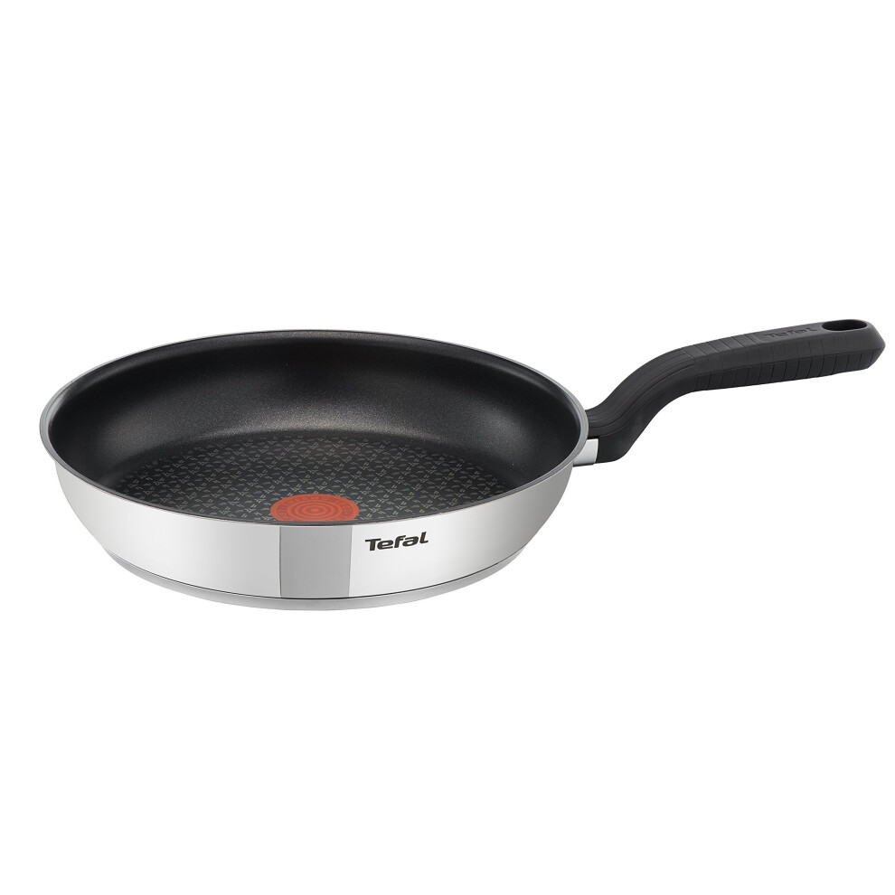 Tefal Comfort Max Stainless Steel Non-Stick Frying Pan, 30 cm - Silver