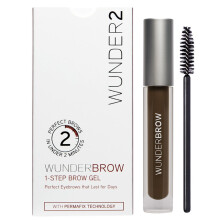 WUNDER2 WUNDERBROW Long Lasting Eyebrow Gel for Waterproof Eyebrow Makeup, Black/Brown Color