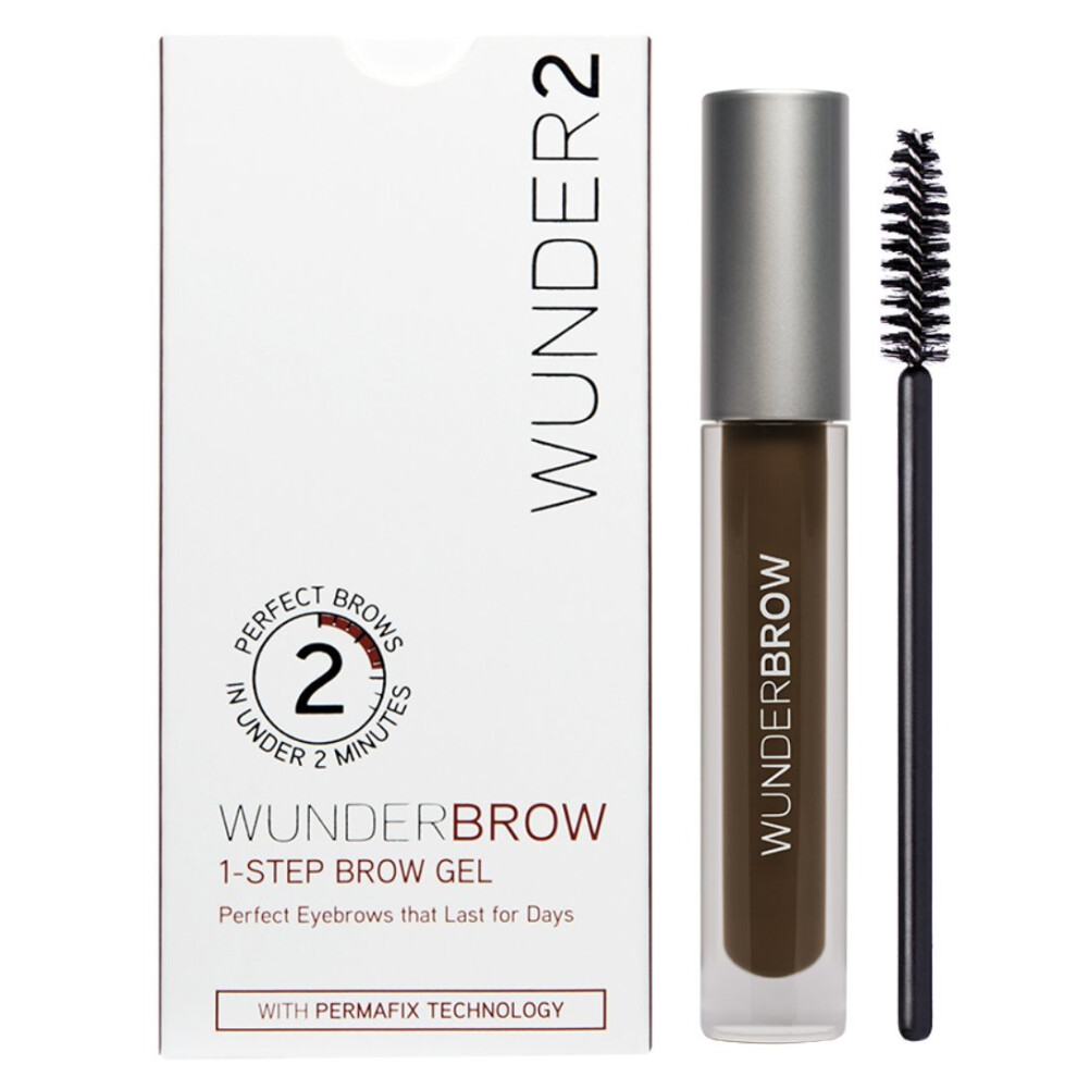 WUNDER2 WUNDERBROW Long Lasting Eyebrow Gel for Waterproof Eyebrow Makeup, Black/Brown Color