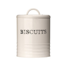 Premier Housewares Sketch Biscuit Canister - Cream