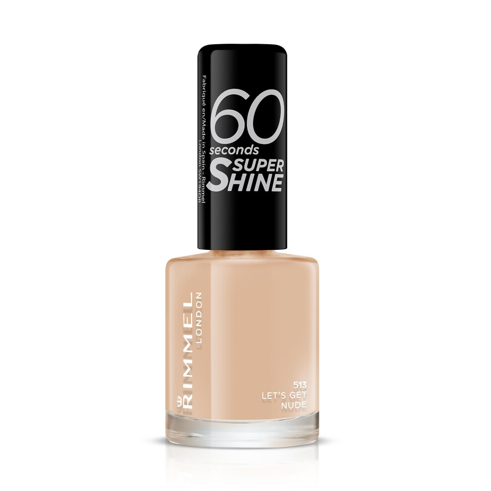 Rimmel London Super Shine 60 Seconds Nail Polish - 513 Letâs Get Nude