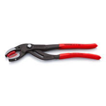 KNIPEX 81 11 250 siphon and connector pliers for odour traps, plastic pipes and connectors, black, phosphate-treated, coated with non-slip plastic,...