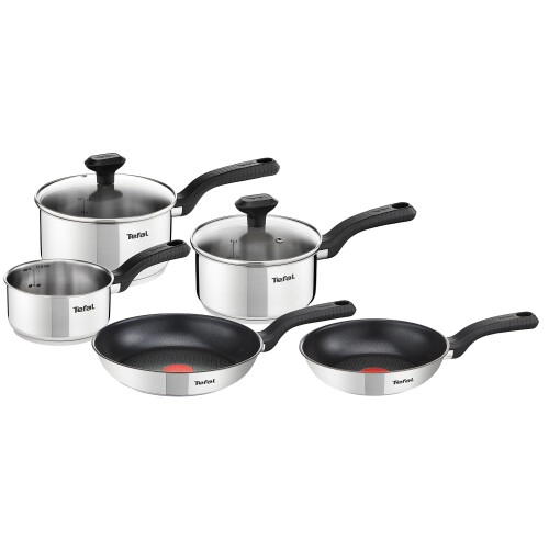 Tefal Tefal Comfort Max Stainless Steel Cookware Set, 5 Pieces - Silver