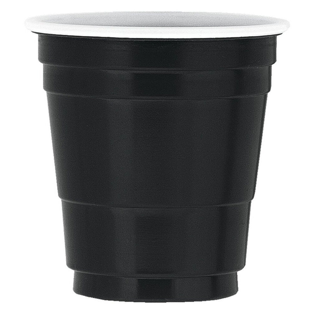 Unique Party  62532  - Black Plastic Shot Glasses, Pack of 20