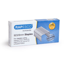 Rapesco 1235 Staples, 923/6 mm - Box of 1000
