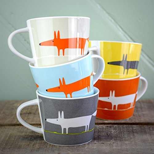 Scion Scion Mr Fox Mug, 0.35L - Charcoal & Lime 1