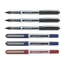 Uni-Ball UB-150 Eye Micro Liquid Ink Rollerball Pens MIXED Pack of 6