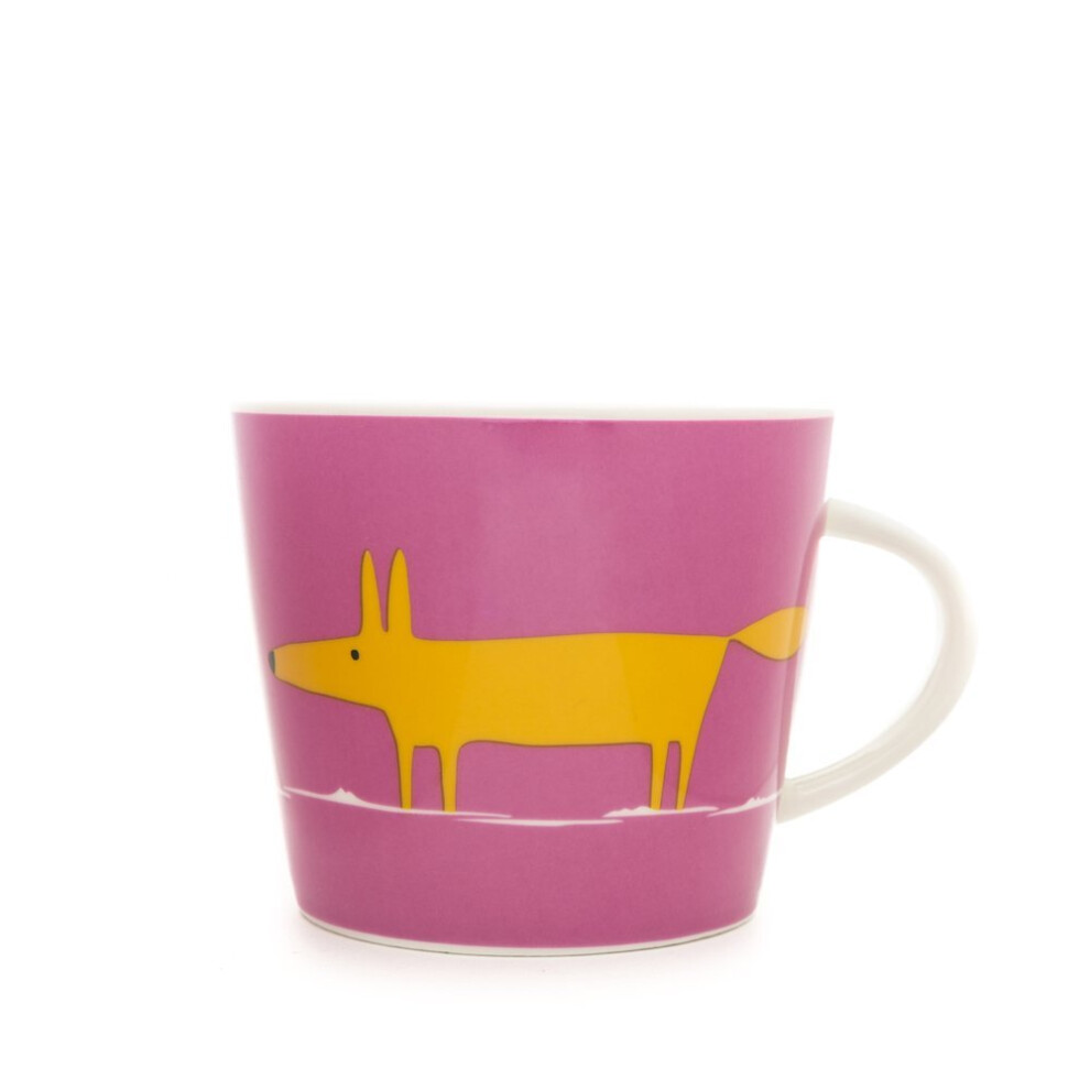 Scion Mr Fox Mug, 0.35L - Pink & Orange