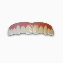 Imako Cosmetic Upper Teeth for Women 1 Pack (Small, Natural)- Temporary Smile Overlay