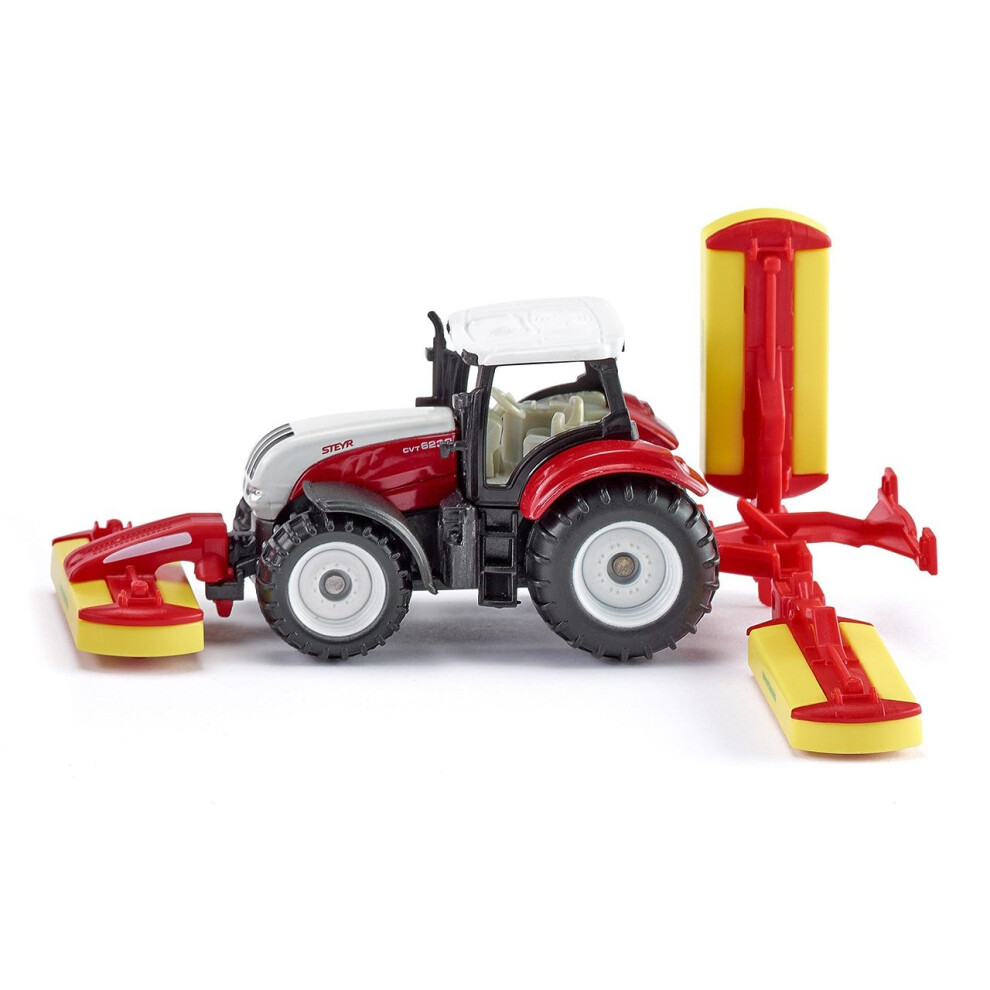 Steyr CVT 6230 Tractor And Pottinger Combination Mower