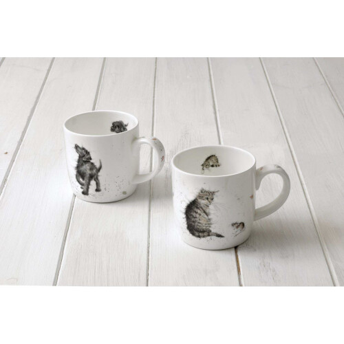 Wrendale Wrendale by Royal Worcester Cat and Mouse Cat Single Mug 1