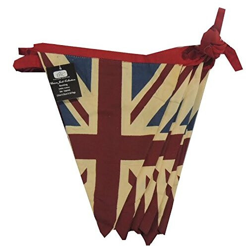 EHC Vintage Union Jack Cotton Bunting - 5m | Festival Bunting