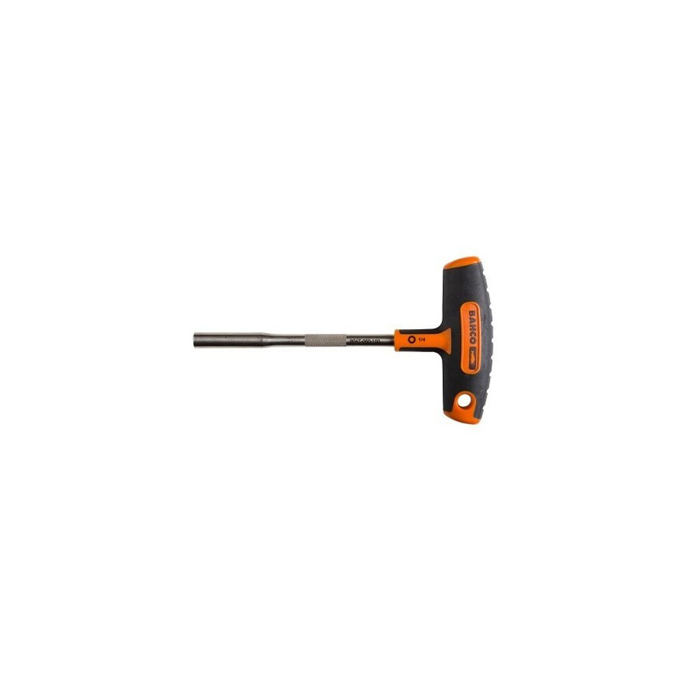 Bahco 904T-060-150 T-Handle Bit Holder, Silver/Black/Orange, 1/4-Inch, 180 mm