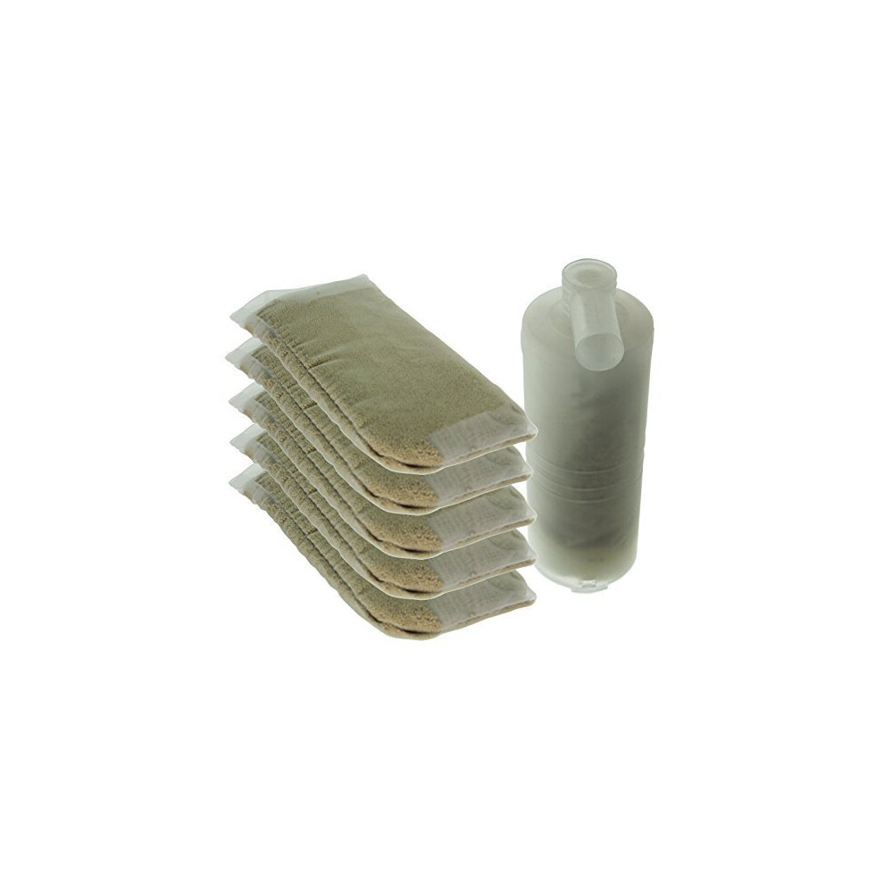 Spares2go Anti Limescale Refill Filters for Morphy Richards 42234 42238 42243 Steam Generator Iron (6 Filter Refills + Cartridge)