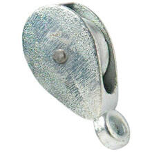 Bulk Hardware BH01888 Single Pulley Galvanised 38mm, Grey