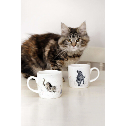 Wrendale Wrendale by Royal Worcester Cat and Mouse Cat Single Mug 2