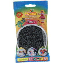 Hama Perlen 1 000 Perlen -Nachfllbeutel - dunkelgrau