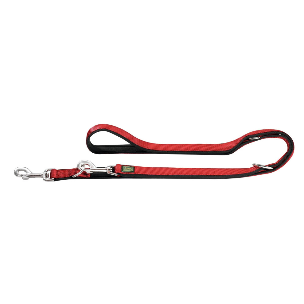 HUNTER Neoprene Nylon Training Lead Rope, 20 x 200 cm, Medium, Red/Black