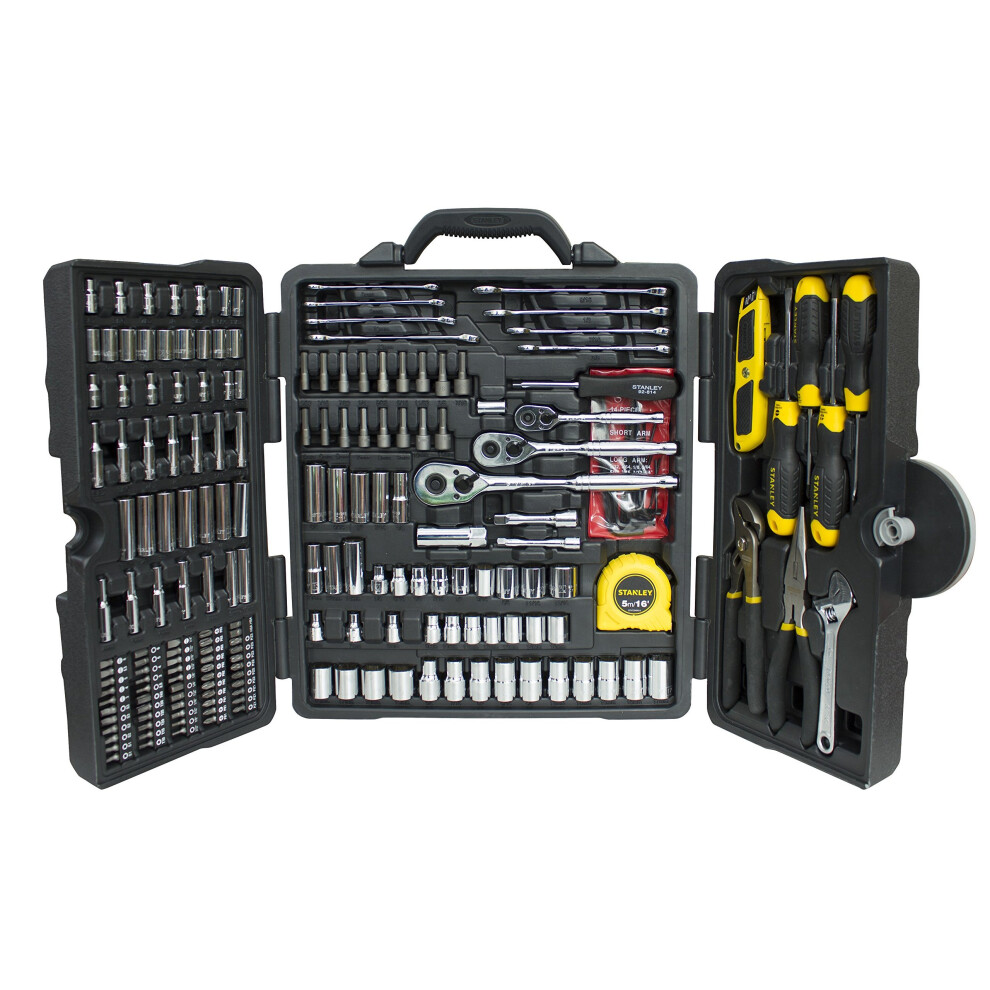 Stanley 73795 Mixed Tool Set, 210 Pieces - Polished Chrome