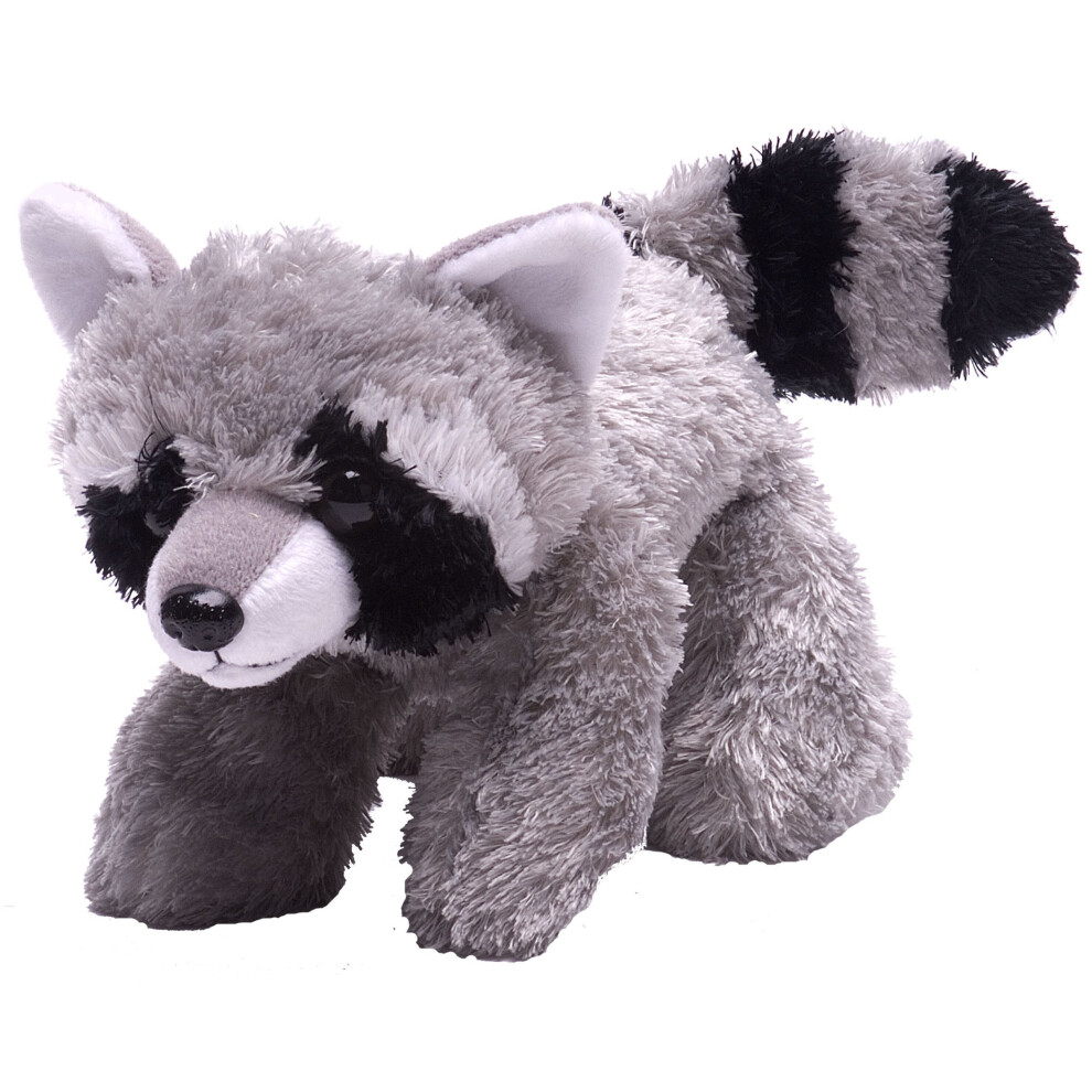 Wild Republic Hug'ems Soft Toy, Gifts for Kids, Raccoon Cuddly Toy 18cm