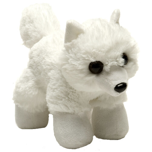 Wild Republic Hug ems Soft Toy Gifts for Kids Arctic Fox Cuddly