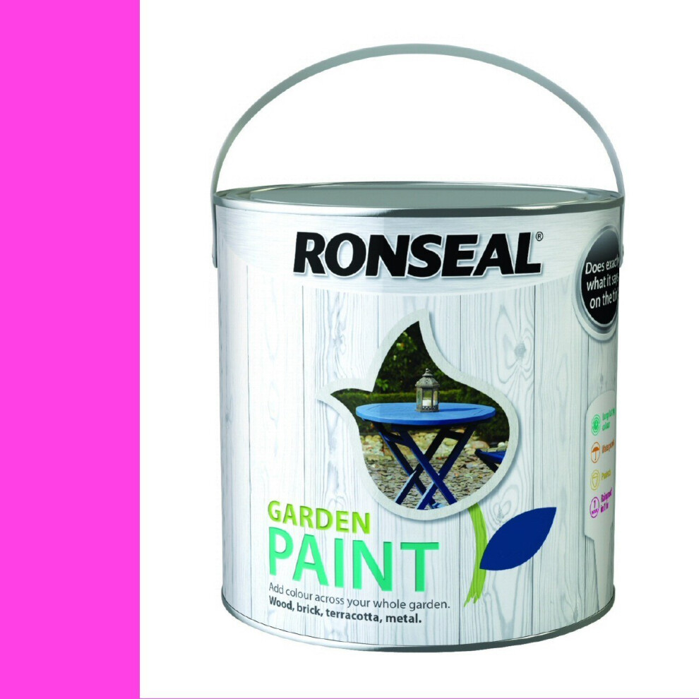 Ronseal RSLGPPJ750 GPPJ750 Garden Paint Pink Jasmine 750ml, 750 ml