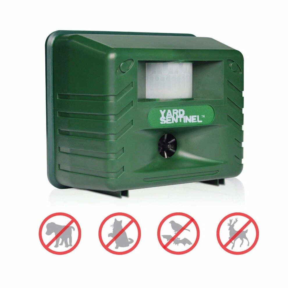 Yard Sentinel - Electronic Pest & Animal Control Repeller with Motion Sensor (UK Plug)