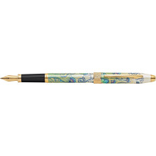 CROSS Botanica Green Daylily Fountain Pen with 23CT Gold-plated Medium Nib incl. Premium Gift Box â€“ Refillable Catridge Pen