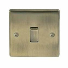 NEXUS METAL ANTIQUE BRASS SINGLE SWITCH, 10AX 2 WAY