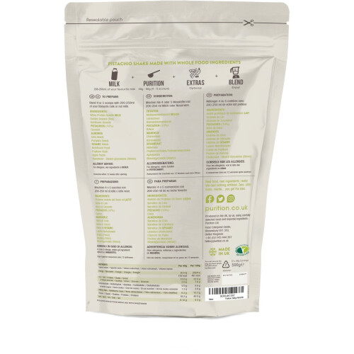Purition Pistachio High Protein Alternative to Meal Replacement Shake 1
