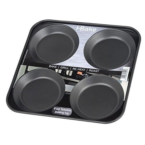 i-Bakwe 4-Cup Yorkshire Pudding Tray, Black