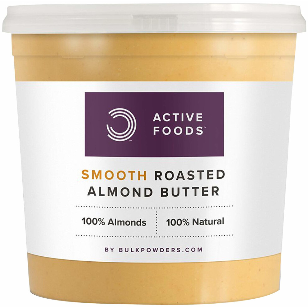 Bulk Powders Smooth Natural Almond Butter Tub, 1 Kg